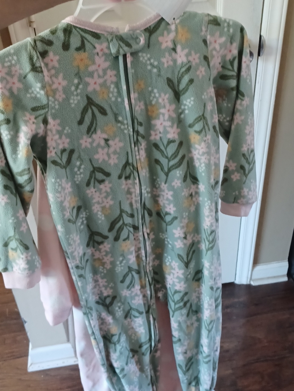Carter's Floral Zip-Front Sleep Sack Pajamas - Green, Pink & Yellow